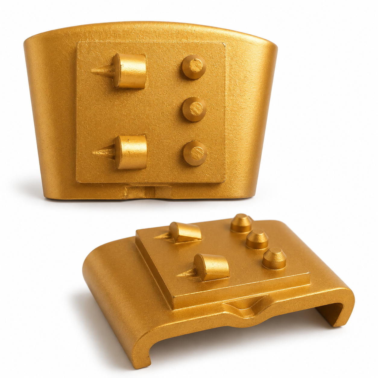 Custom interface diamond grinding shoe