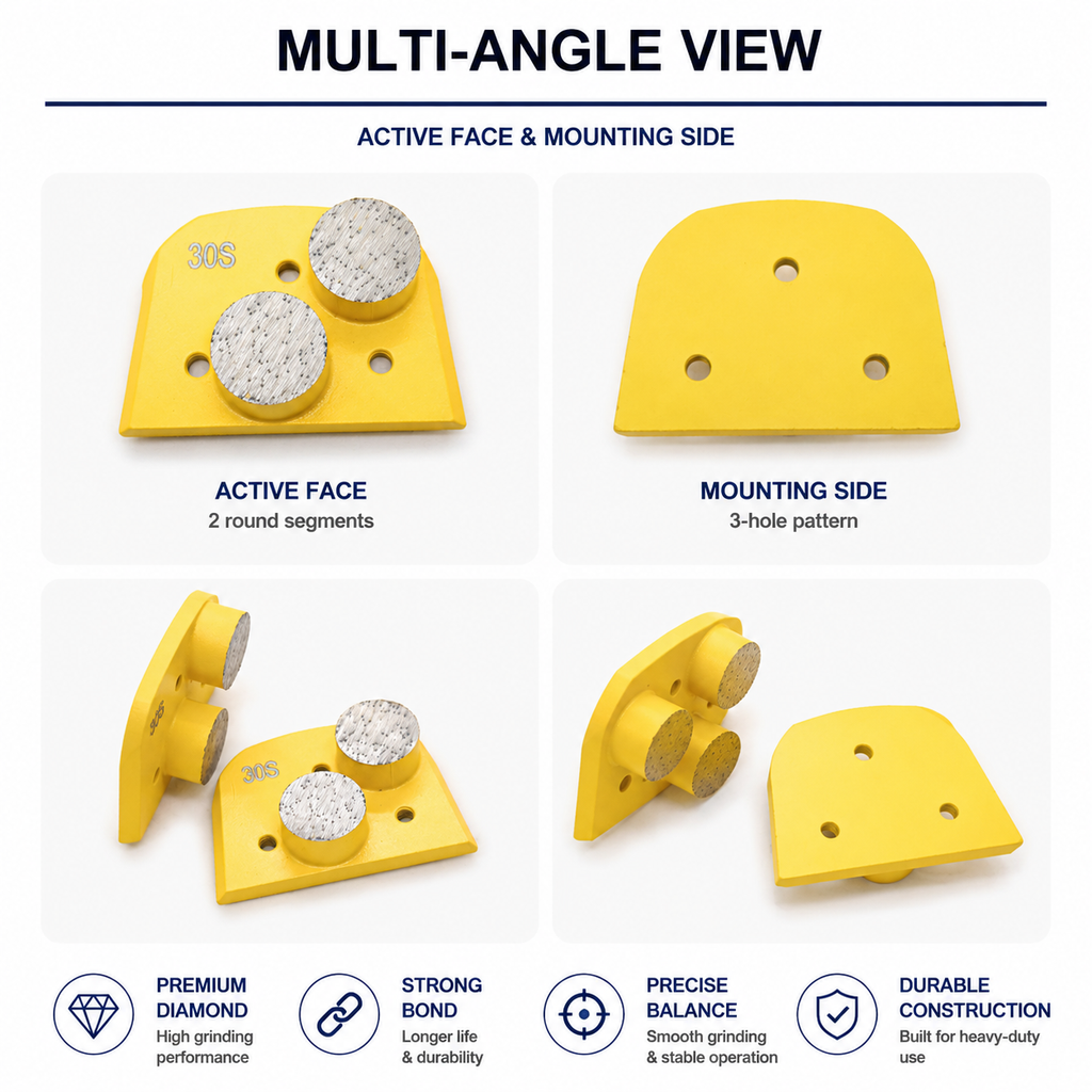 Lavina Double Round-Segment Diamond Grinding Plate product view 2