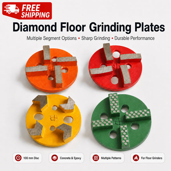 100mm 4-Segment Diamond Grinding Plate for Concrete product view 1