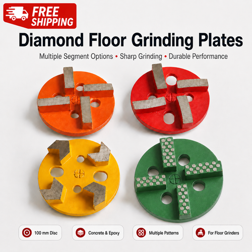 100mm 4-Segment Diamond Grinding Plate for Concrete product view 1