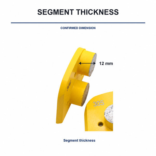 Lavina Double Round-Segment Diamond Grinding Plate product view 3