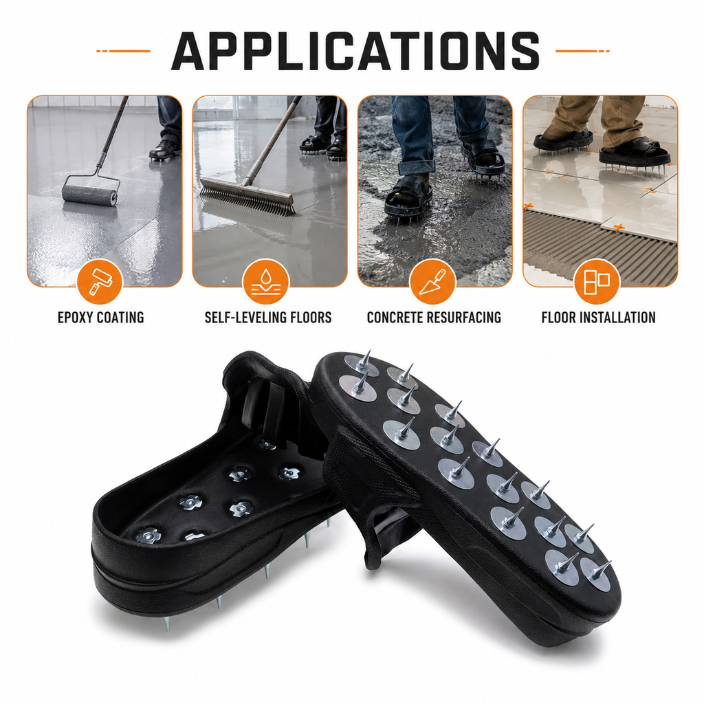 Epoxy Floor Spiked Shoes – 9 Pairs per Box