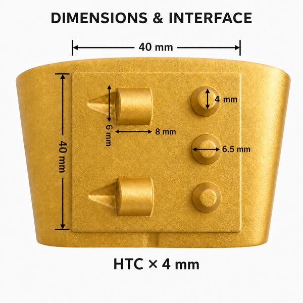 HTC 5-Element PCD Grinding Block for Coating Removal product view 4