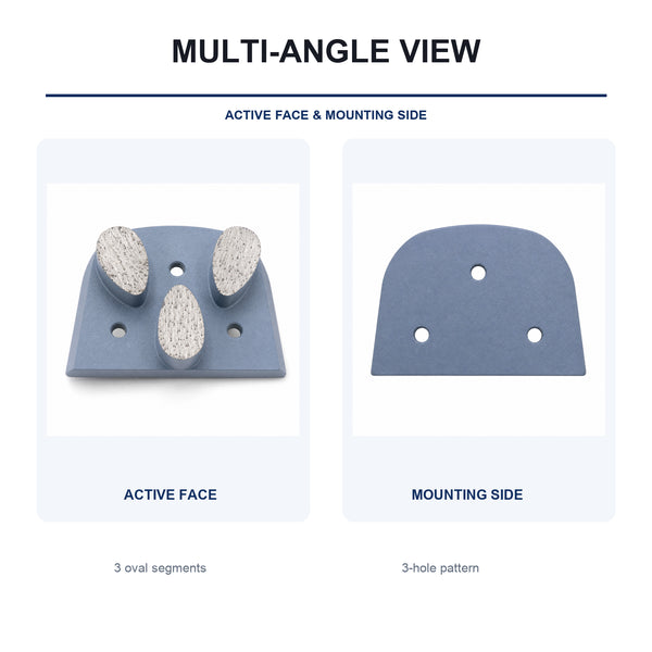 Lavina 3-Segment Diamond Grinding Plate multiple-angle view