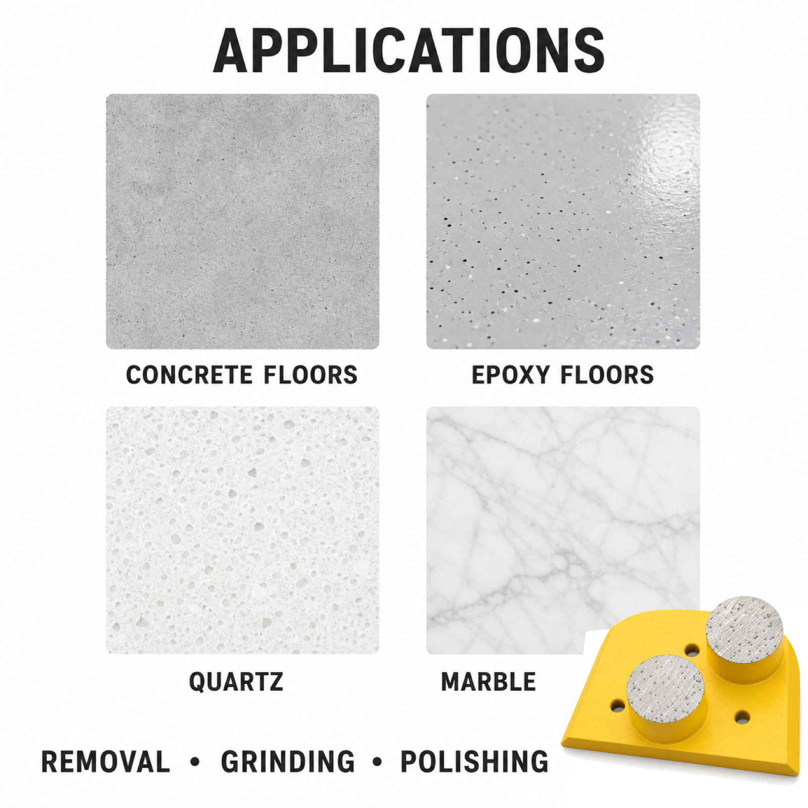 Lavina Double Round-Segment Diamond Grinding Plate floor preparation applications