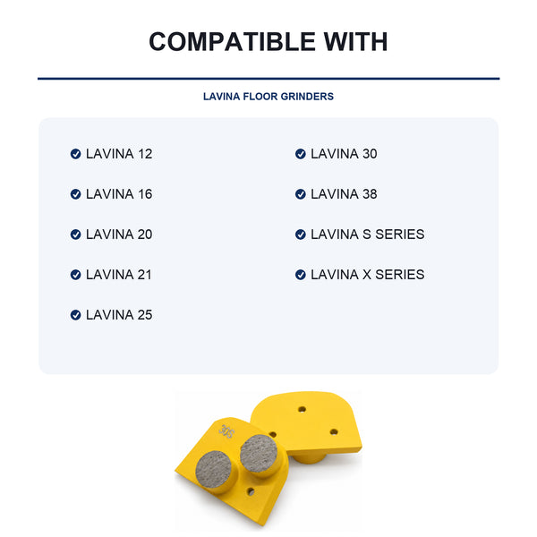 Lavina Double Round-Segment Diamond Grinding Plate compatible equipment reference