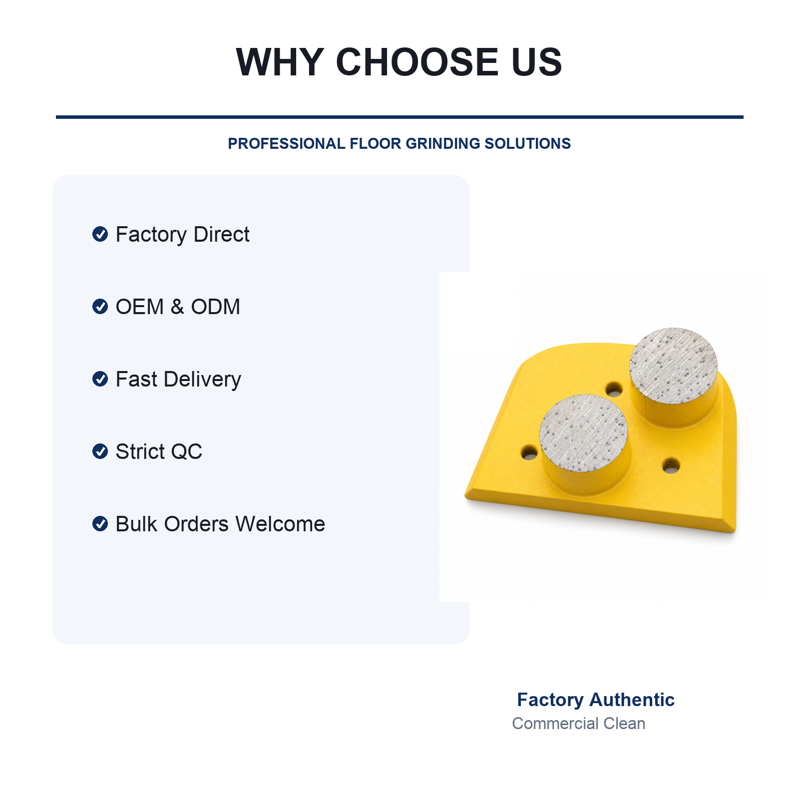 Lavina Double Round-Segment Diamond Grinding Plate product feature summary