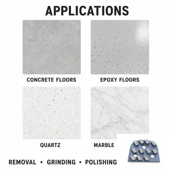 Lavina 11-Segment Diamond Grinding Plate floor preparation applications