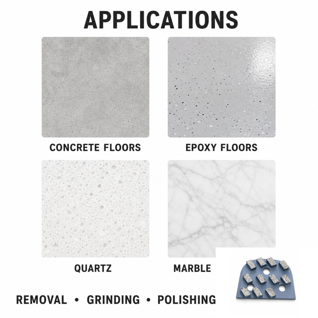 Lavina 11-Segment Diamond Grinding Plate floor preparation applications