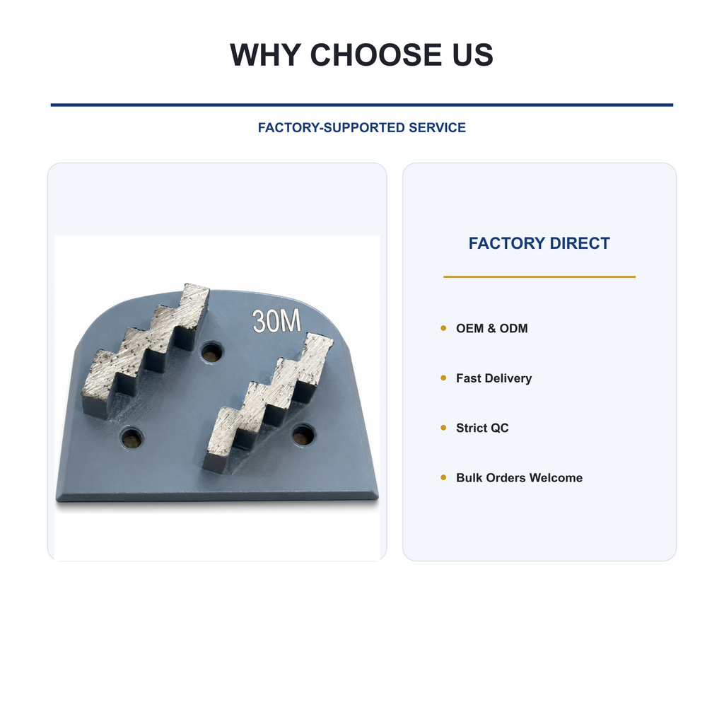 Lavina Compatible Double Stepped Segment Diamond Grinding Plate product feature view