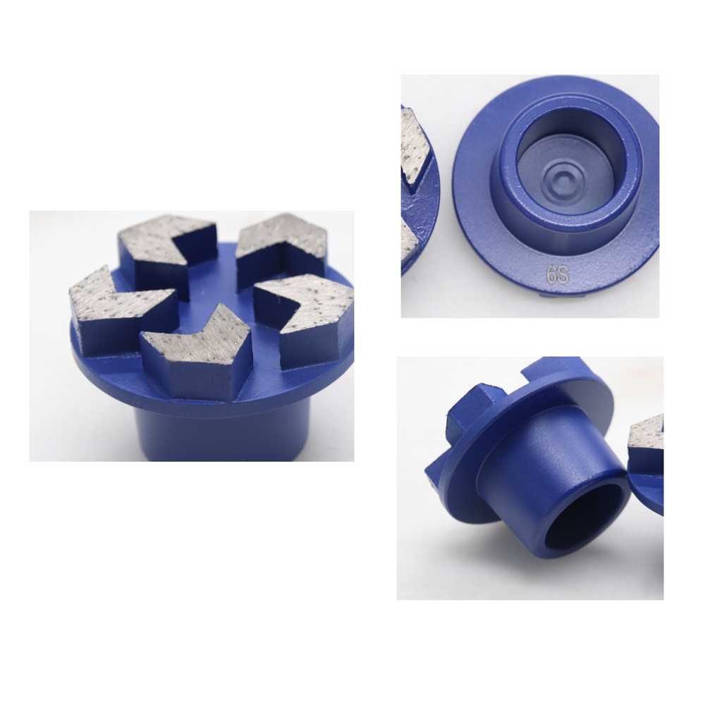 Terrco 5-Segment Metal Bond Grinding Tool multiple-angle view