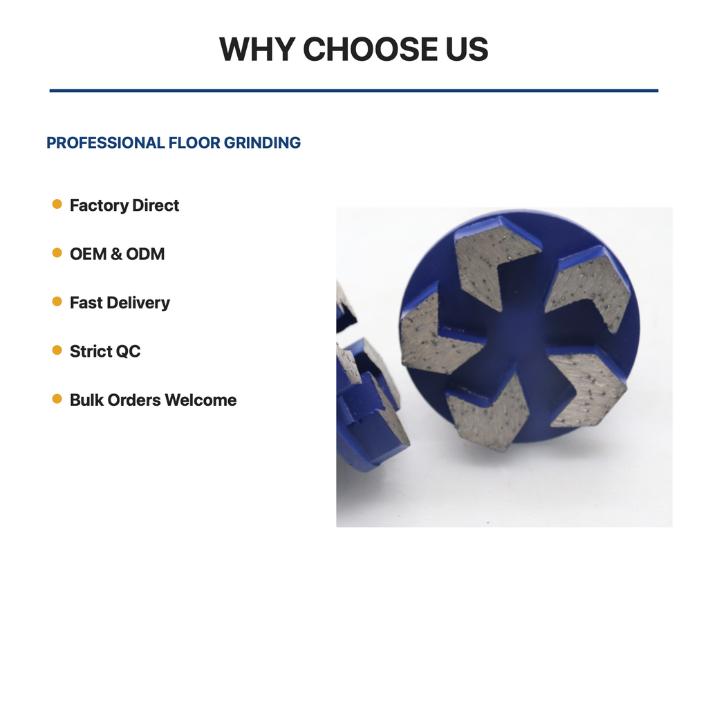 Terrco 5-Segment Metal Bond Grinding Tool product feature summary