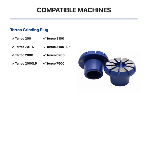Terrco 12-Segment Metal Bond Grinding Tool compatible equipment reference