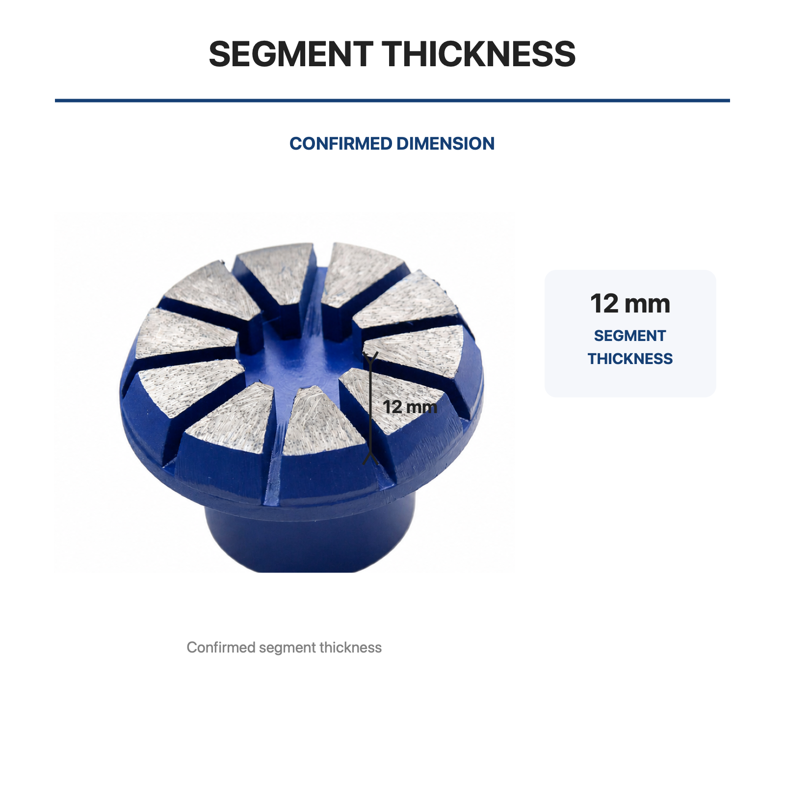 Terrco 12-Segment Metal Bond Grinding Tool product view 7