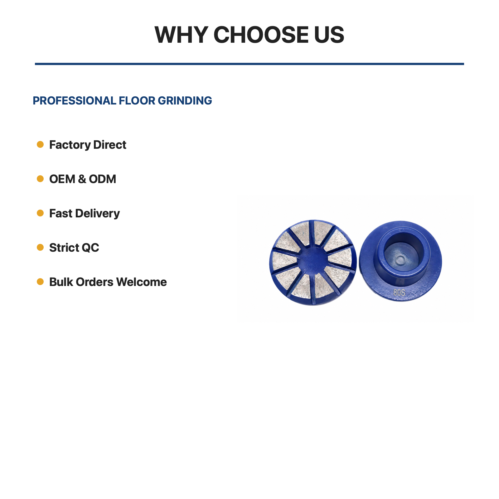 Terrco 12-Segment Metal Bond Grinding Tool product feature summary