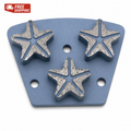 3-Hole Trapezoid 3-Star Diamond Grinding Plate main view