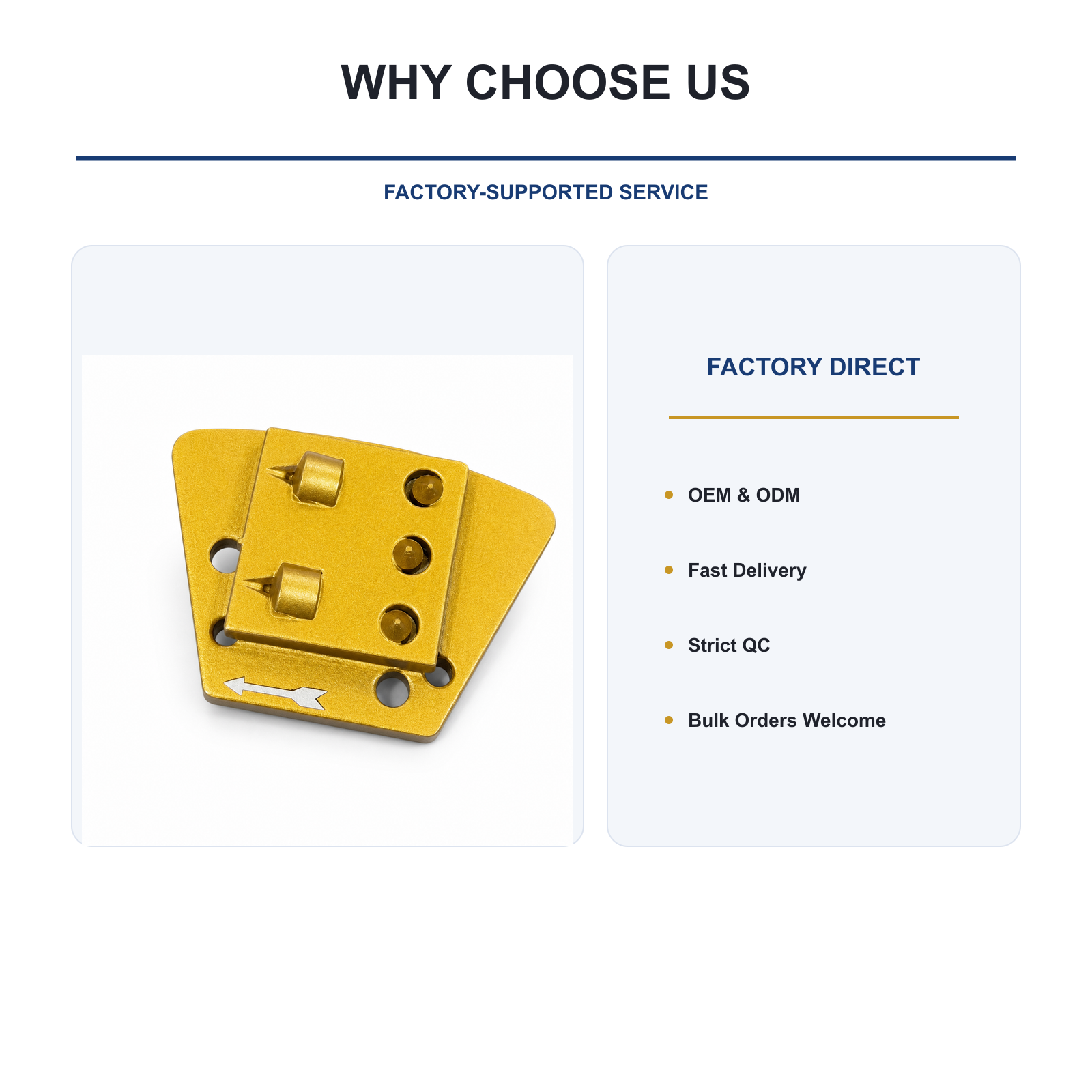 Universal Multi-Hole Trapezoid PCD Removal Shoe product feature summary